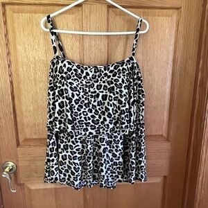 Maurice’s American Beach cheetah print swim top